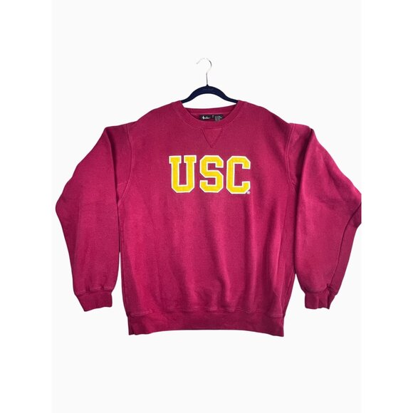 VTG USC Trojans Heritage Collection Presshrunk Sweatshirt Crewneck XL Red Yellow - Picture 1 of 8